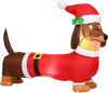 5 Feet Inflatable Christmas Dog with LED Lights