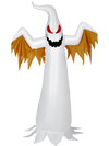 8 Feet Halloween Inflatable Ghost with Rotatable Flame LED Lights