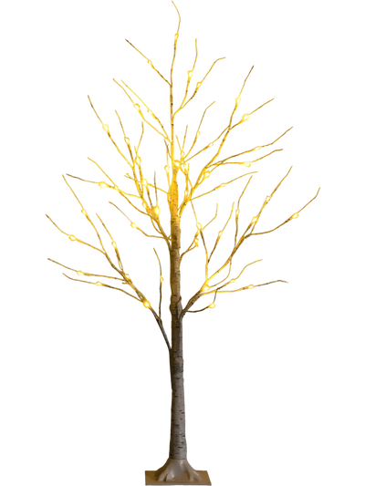 Costway Pre-lit White Birch Twig Christmas Tree LED Lights 97253016 New