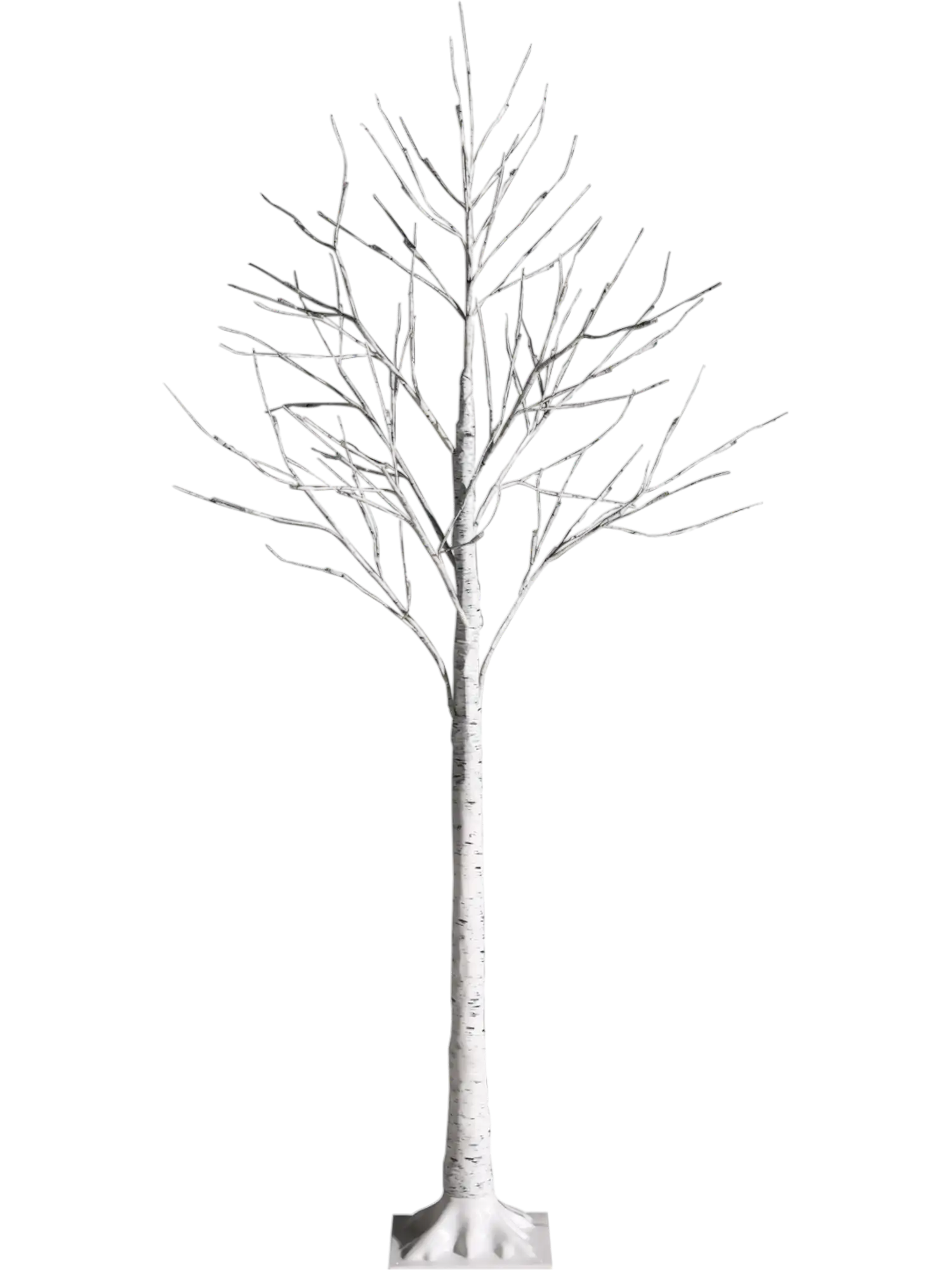 Costway 5' Pre-Lit White Birch Twig Christmas Tree 72 LED Lights 49283671 New