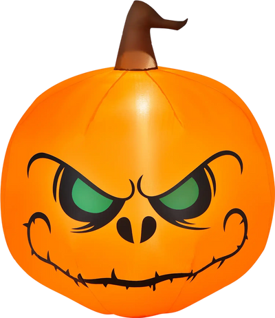 Costway 4' Halloween Inflatable Pumpkin w/ Built-In LED Light 18349256 New