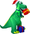 6 Feet Christmas Inflatable Dinosaur for Indoor and Outdoor