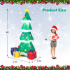 6-foot inflatable Christmas tree with 3 gift boxes, glowing LED lights, ideal for indoor and outdoor holiday decor.