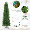 7.5 feet pre-lit artificial Christmas tree with 796 branch tips and multi-color LED lights, perfect for festive.