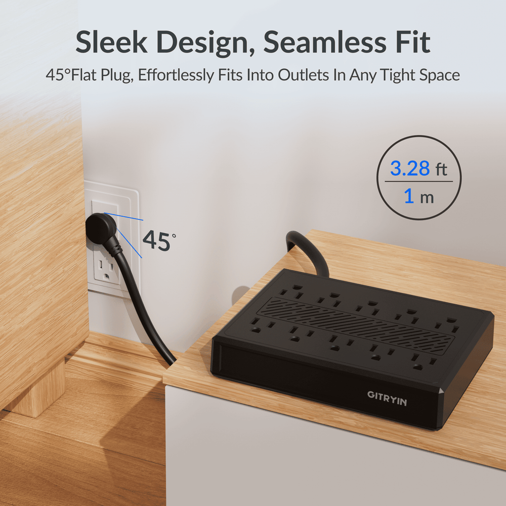 Giraffe Tools Smart Cooling Power Strip 10-Outlet 1875W New