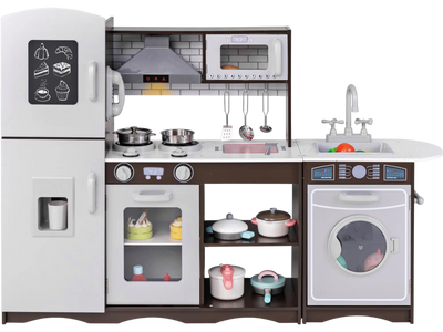 Costway Corner Toy Kitchen Playset Light Sounds Interactive 87954361 New