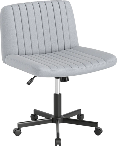 Costway Criss Cross Swivel Desk Chair Wide Soft-Padded Seat Wheels 692437581 New