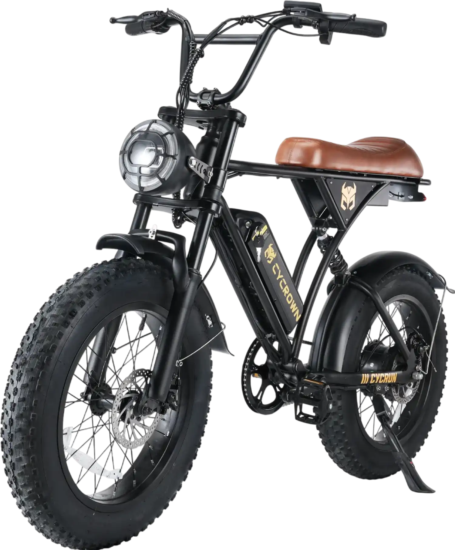 Cycrown CycRun Vintage Moped Electric Bike 750W 374Wh Battery 20 MPH 38 Mile Range New