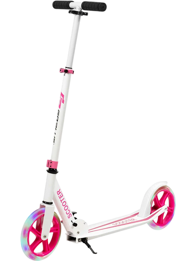 Costway Portable Folding LED Wheel Kick Scooter 96420537 New