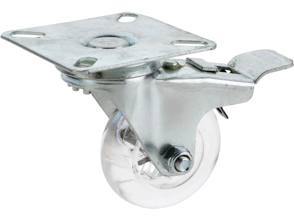 Shop Fox D4542 - 2" Non-Marring Swivel Caster, Plate Mount with Lock