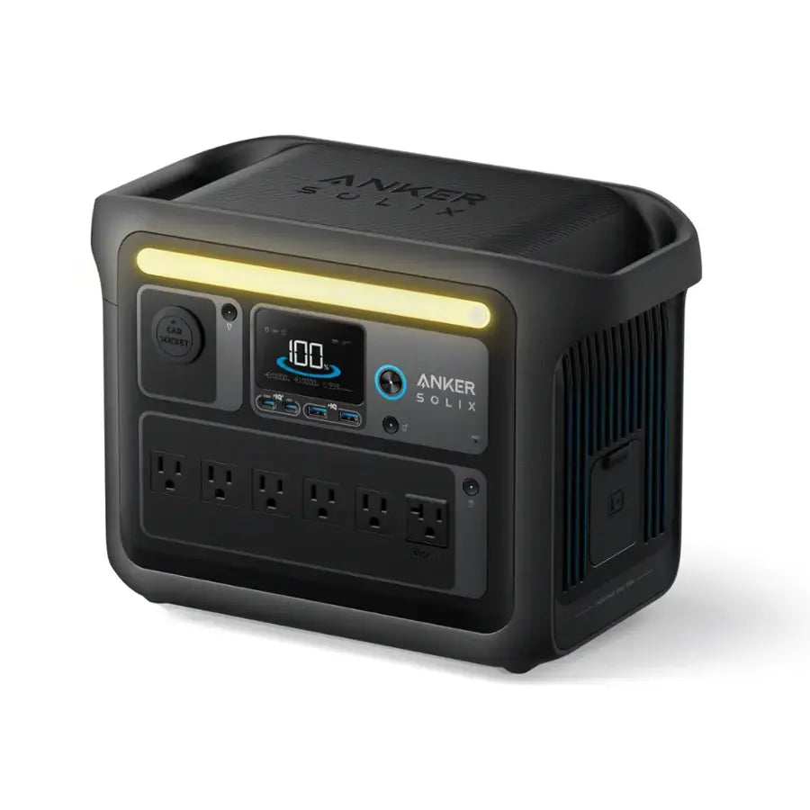 Anker SOLIX C1000X Portable Power Station 1056Wh 2400W with Expansion Battery Manufacturer Refurbished