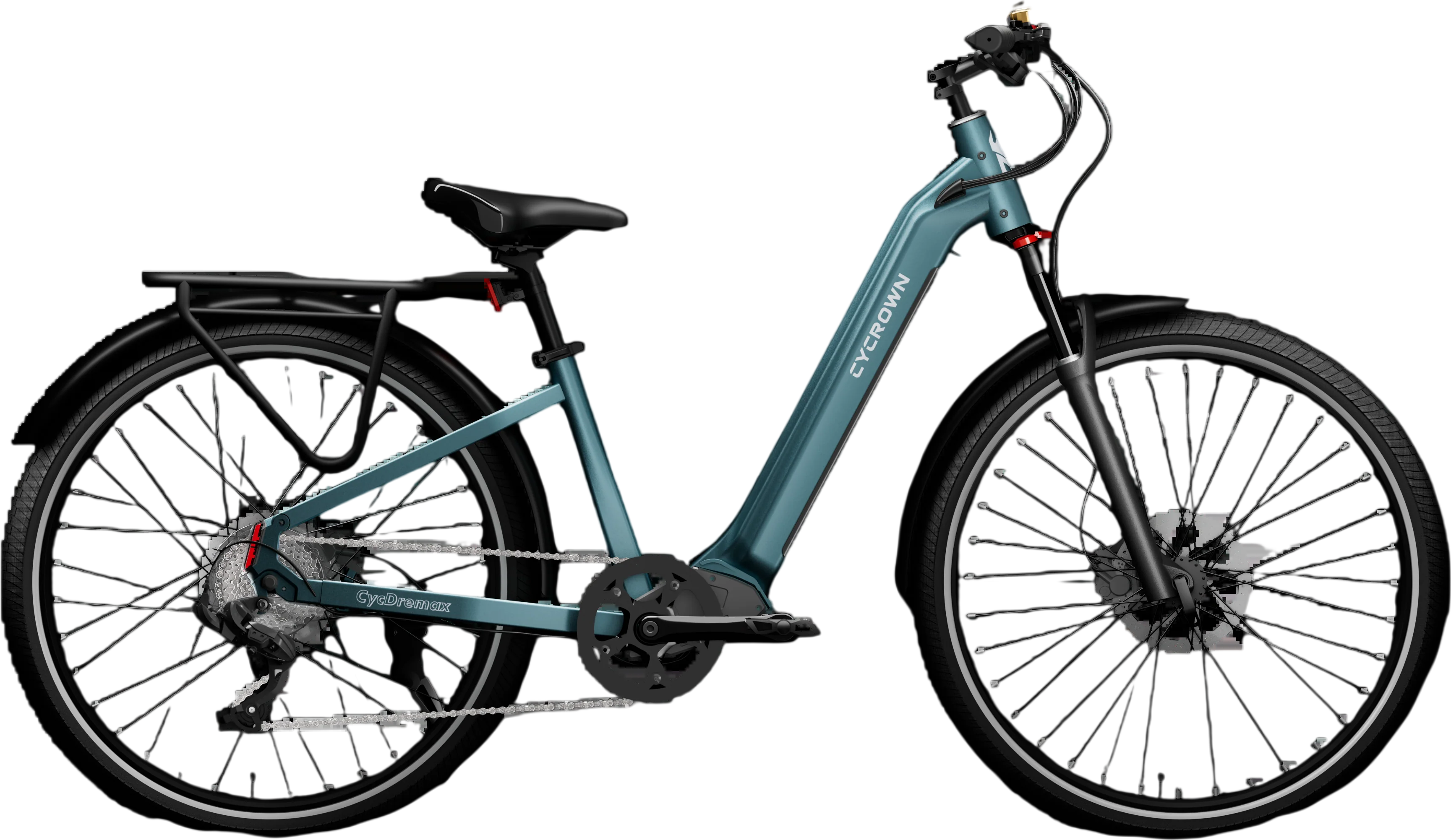 Cycrown Dremax ST Electric Bike Step-Through Frame 852W 28 MPH 65 Mile Range 48V New