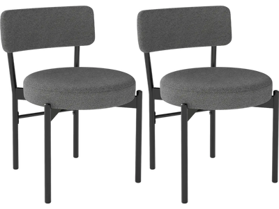 Costway Dining Chair Set of 2 Curved Backrest Padded Seat 913425768 New