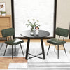 Dining Chair Set of 2 with Padded Backrest and Seat-Dark Green - Gallery View 1 of 9