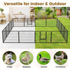 16-panel dog playpen with a large door, 24 inches high, suitable for indoor and outdoor use, featuring durable metal.