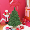 2 ft artificial Christmas tree decorated with gifts, featuring eco-friendly PVC branches and a burlap bag base for.