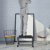Heavy duty step stool with a large platform, non-slip design, and sturdy iron construction for home or office use.