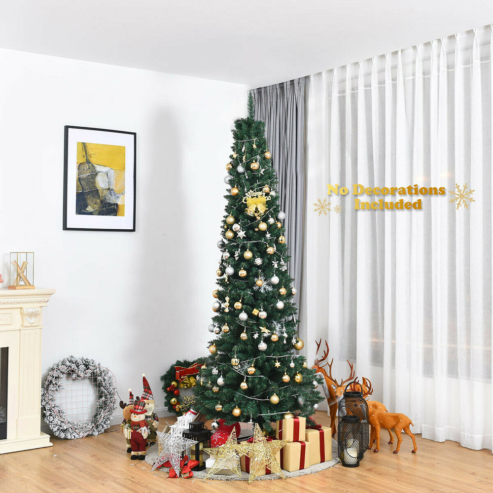 PVC Artificial Slim Pencil Christmas Tree-7 Feet - Gallery View 1 of 12