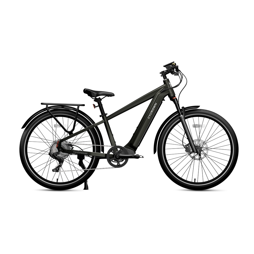 Cycrown Dremax Electric Commuter Bike Step-Over Frame 852W 28 MPH 65 Mile Range 48V New