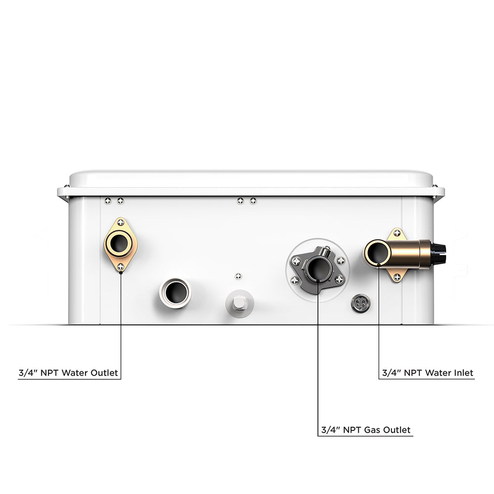 Eccotemp 6.8GB-ILP Builder Series Tankless Water Heater Liquid Propane 6.8 GPM Indoor Open Box