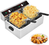 3400W Dual Tank Electric Countertop Deep Fryer