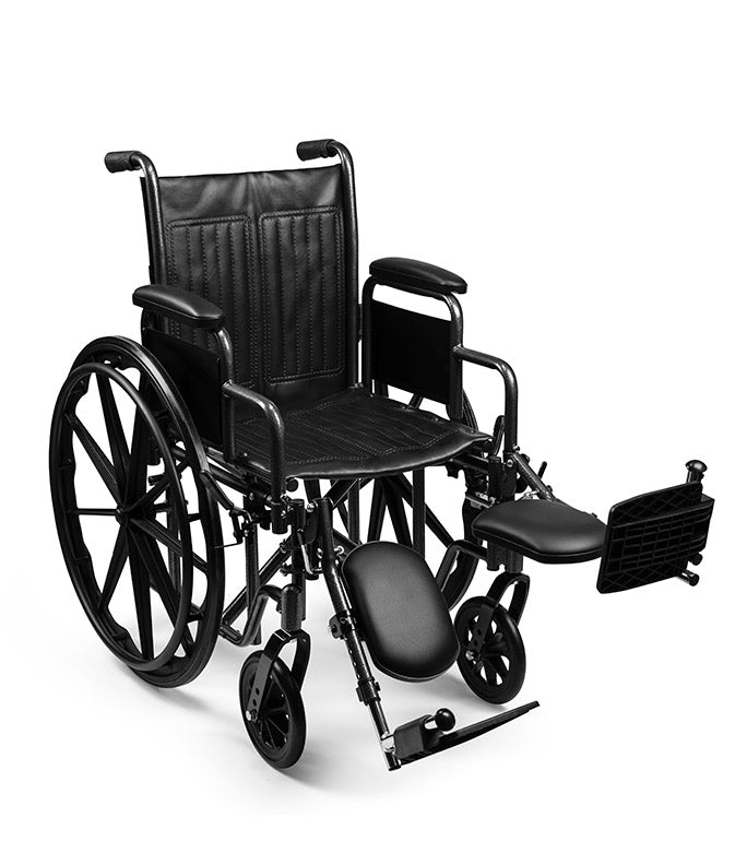 Emerald Supply iCruise Standard Wheelchair 18" x 16" with Elevating Leg Rests New