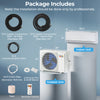 Indoor and outdoor units of the SEERXtreme Mini Split Heat Pump, 12000 BTU, with installation accessories included.