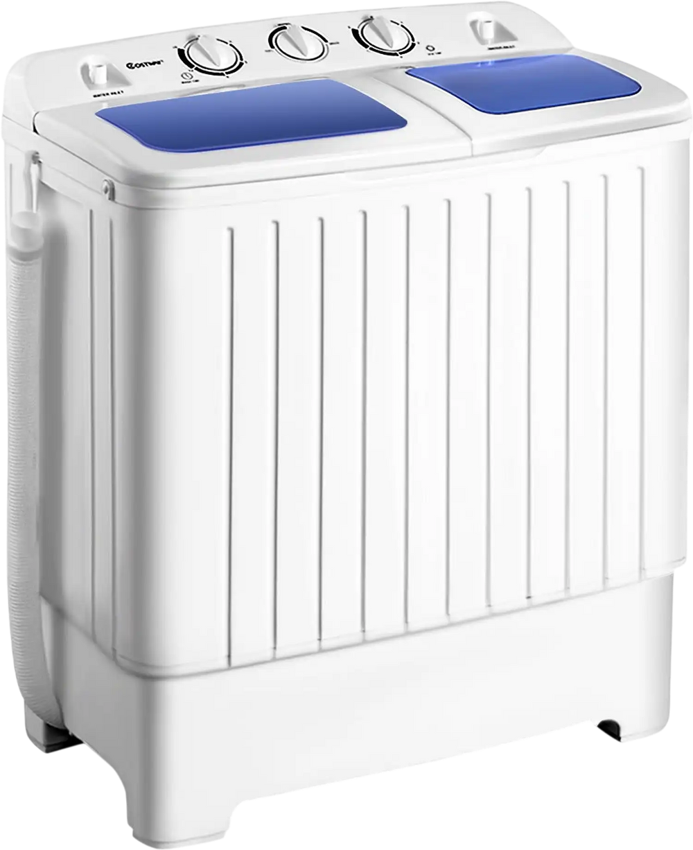 20 lbs Compact Twin Tub Washing Machine for Home Use
