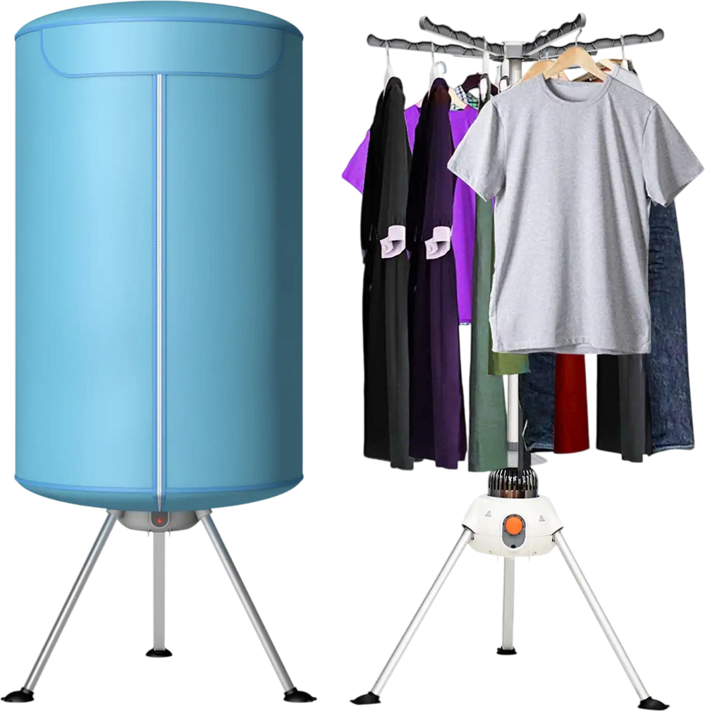 Portable Ventless Laundry Clothes Dryer Folding Drying Machine Heater