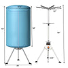 Portable ventless laundry dryer with a foldable design, holding up to 22 lbs, ideal for small spaces and energy.