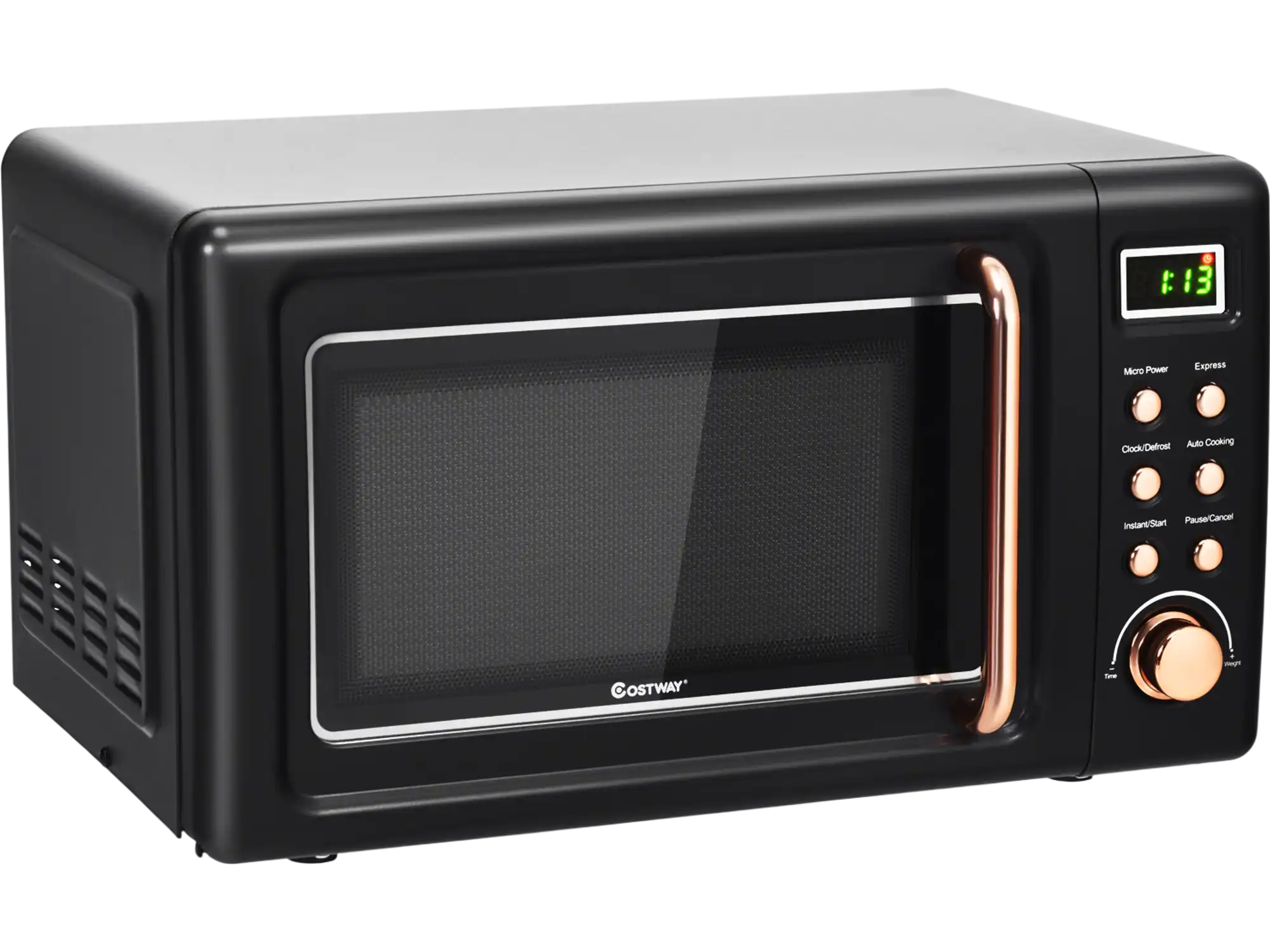 Costway 700W Retro Countertop Microwave Oven Auto Cook 40583261 New