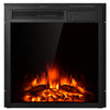 22.5-inch electric fireplace insert with realistic flames, 750W/1500W heating options, ideal for home decor and warmth.