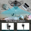 16-inch adjustable height fan with quiet oscillation, 3-speed settings, and 45" to 53" height for home or office use.