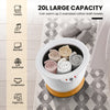 Bathroom towel warmer bucket with a large capacity, heats towels and socks evenly, ideal for family use and safety.