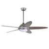 52 Inch Ceiling Fan with Lights and 3 Lighting Colors-Silver Gray - Gallery View 1 of 11