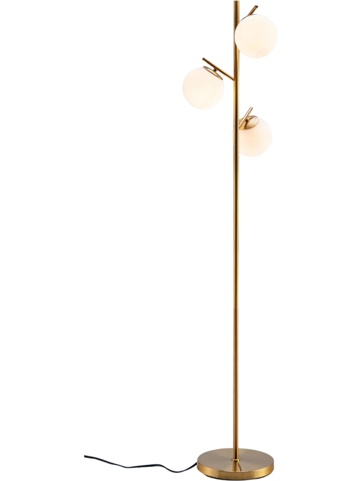 Costway 3-Globe Floor Lamp Foot Switch Bulb Bases 91563874 New