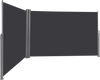 237 x 63 Inch Patio Retractable Double Folding Side Awning Screen Divider