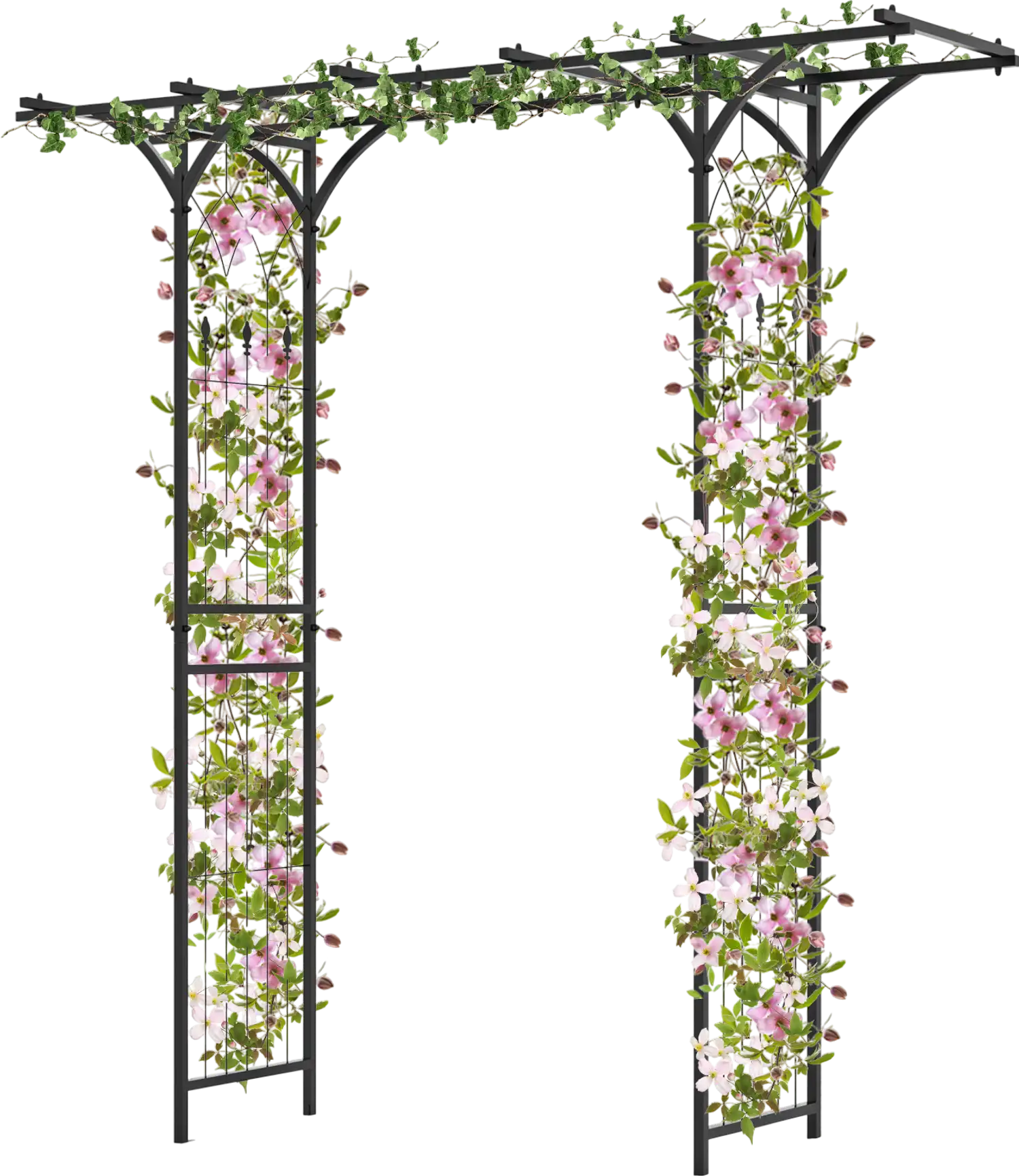 Costway 6.8' Garden Arbor Trellis for Climbing Plants Roses 46832795 New