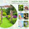 6.8 feet garden arbor with trellises for climbing plants, featuring a decorative arch, ideal for weddings and outdoor.