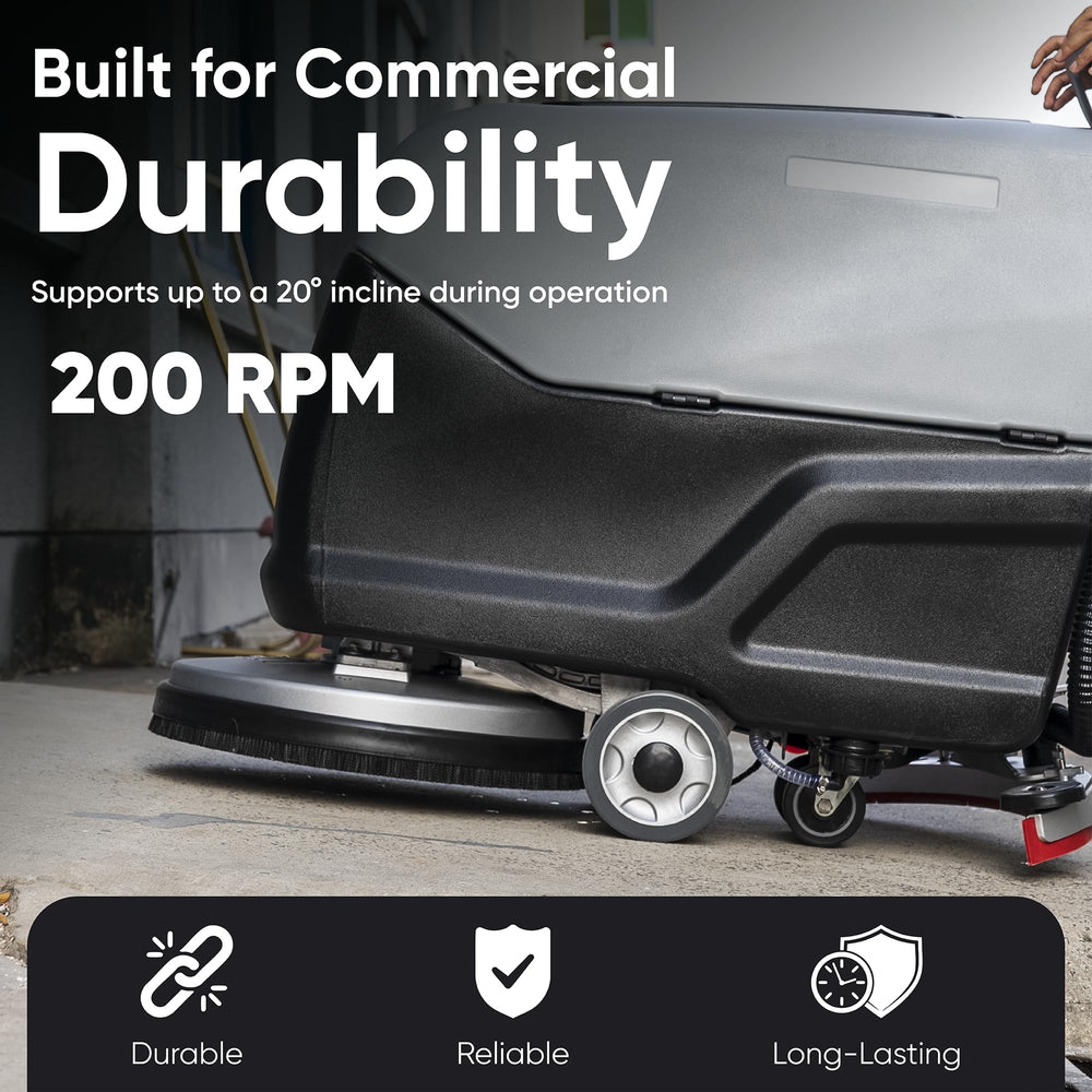 Self Propelled Walk Behind Floor Scrubber Machine 20" Brush, 31.5" Squeegee