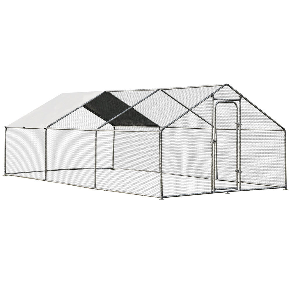 Large Walk in Shade Cage Chicken Coop with Roof Cover-20' - Gallery View 1 of 9