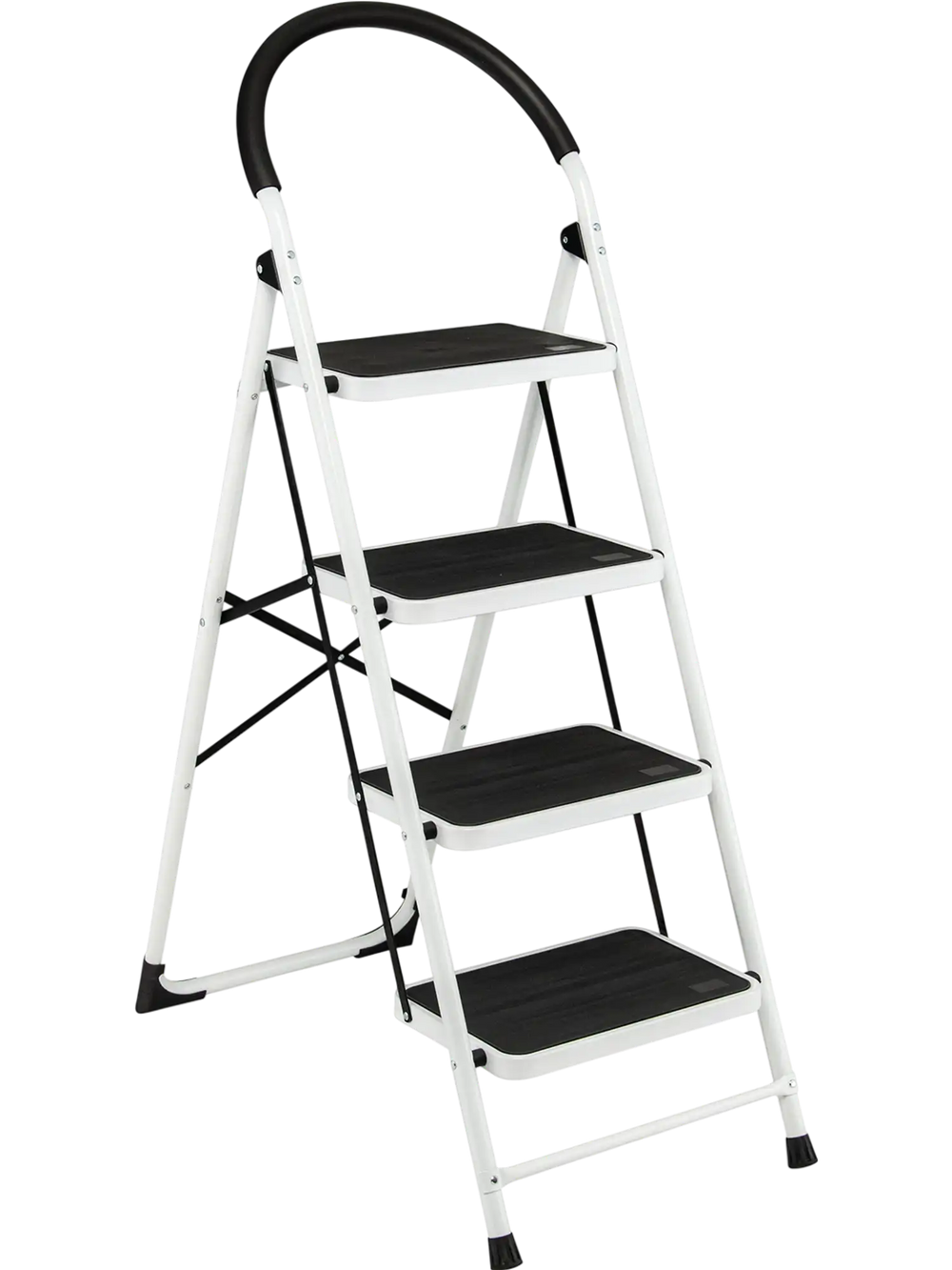 4-Step Folding Ladder with Anti-Slip Pedal Platform 330Lbs Capacity