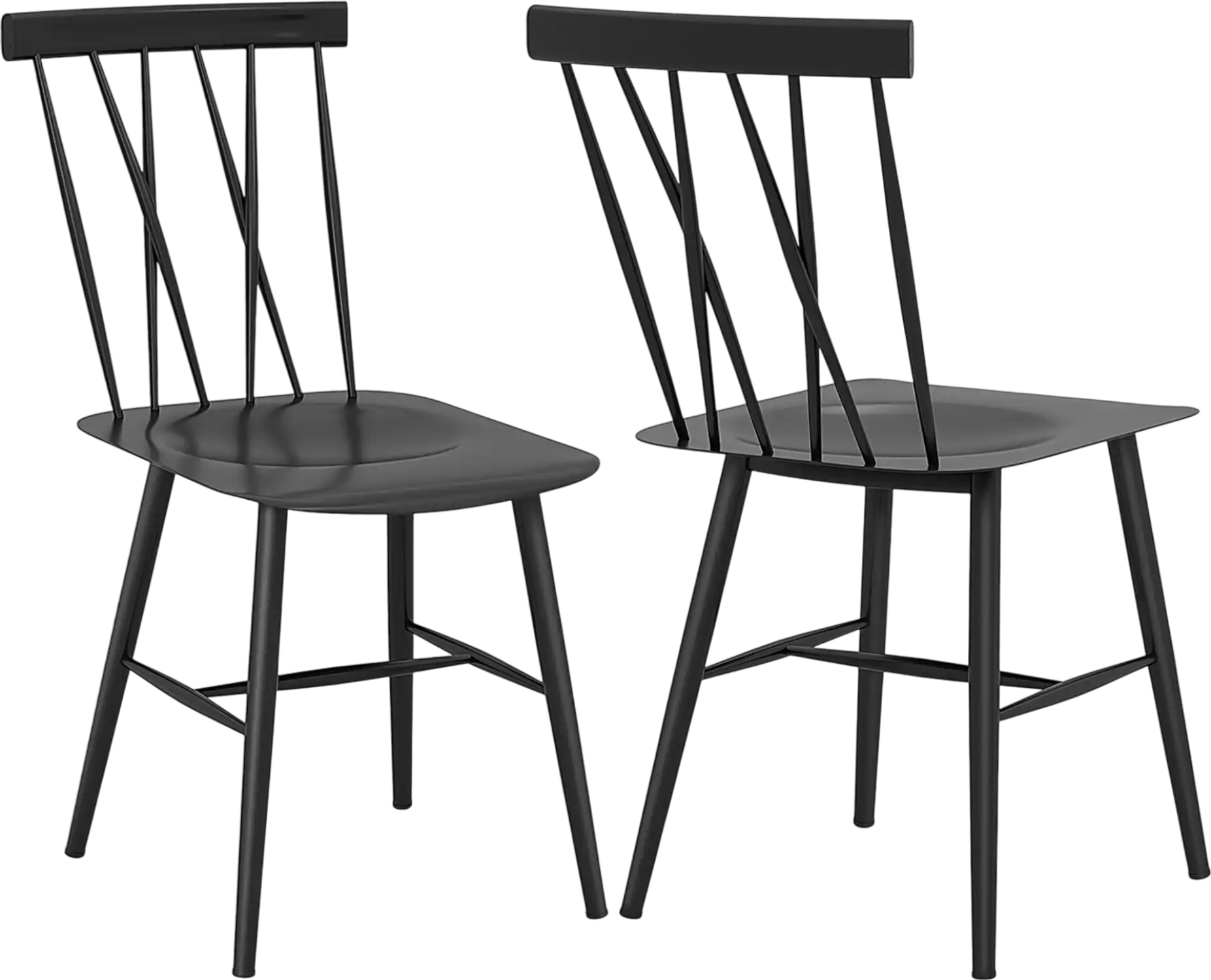 Costway Set of 2 Modern Dining Chairs with Backrest 27035619 New