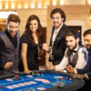 72 x 36 x 30.5 Inch Foldable Poker Table with 8 Cup Holders-Blue - Gallery View 1 of 10