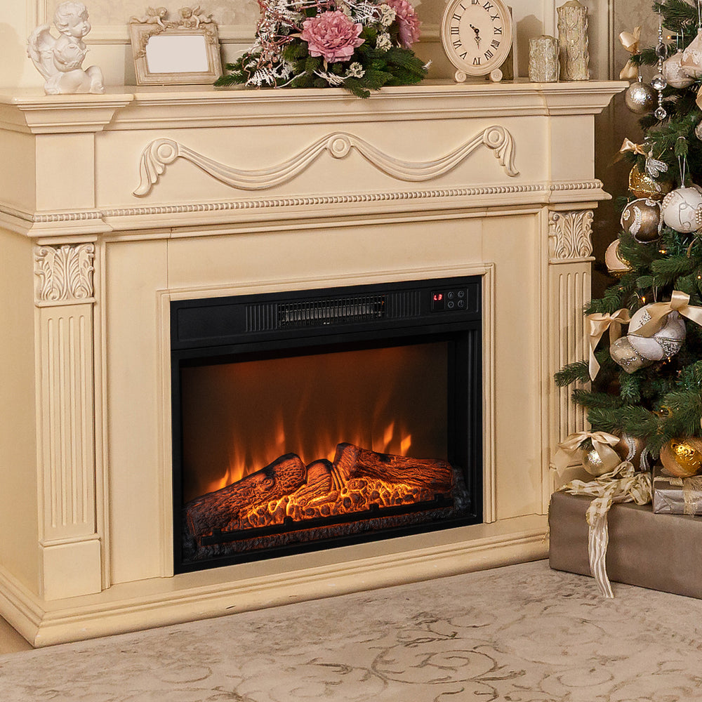 18/23 Inch Electric Fireplace Inserted with Adjustable LED Flame-23 inches - Gallery View 1 of 10