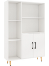 Free Standing Pantry Cabinet with 2 Door Cabinet and 5 Shelves