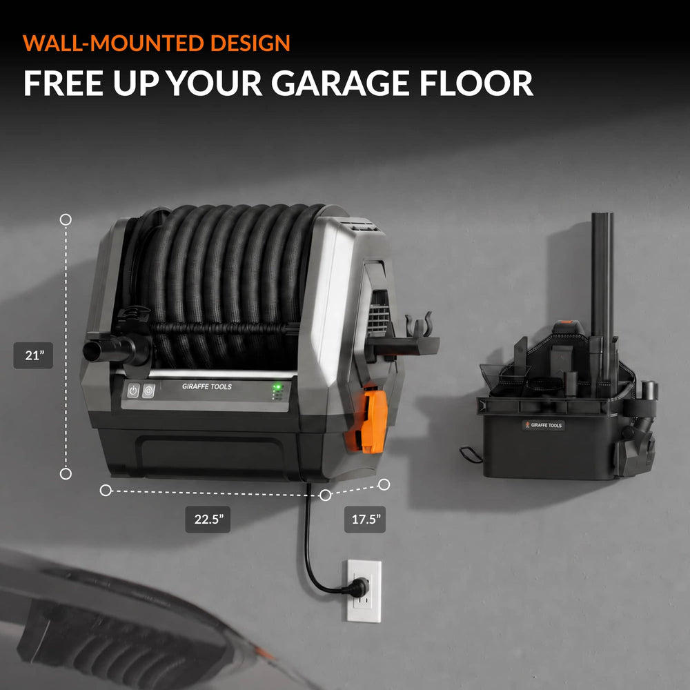 Giraffe Tools Grandstorm Plus Retractable Vacuum Cleaner 50 ft 1200 W New