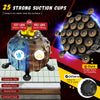 Freestanding 71-inch punching bag with 25 strong suction cups, designed for stability during boxing and kickboxing.