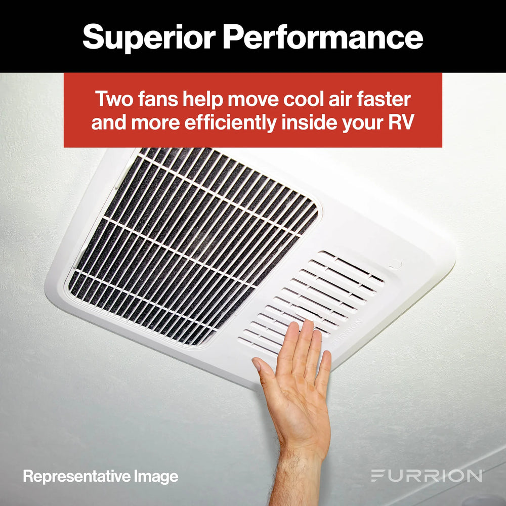 Furrion Chill HE RV Air Conditioner 13,500 BTU Dual Fan Roof Mount R32 New