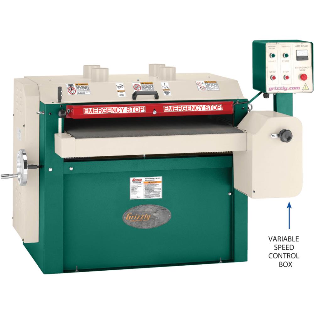 Grizzly G0449 Drum Sander 37" 10 HP Variable Speed Conveyor New